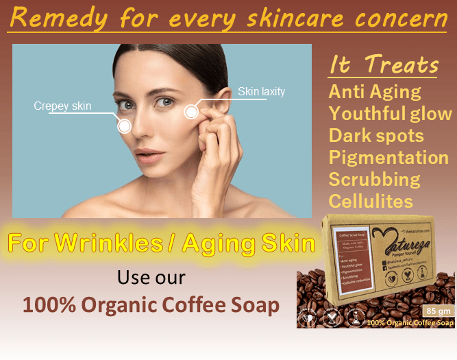 Coffee Body Scrub Soap, A natural Exfoliating Anti ageing Soap - Image 2