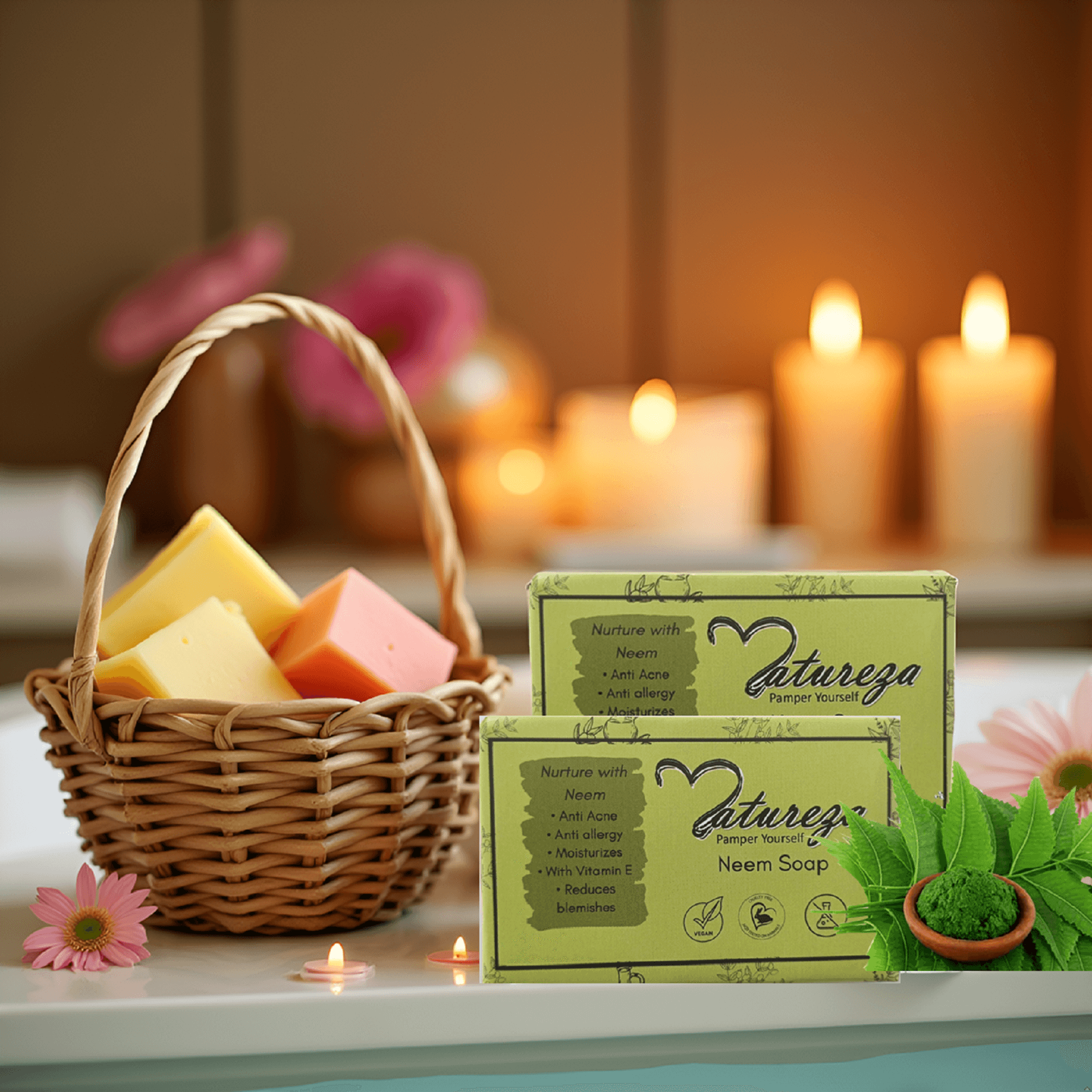 Organic Neem soap Herbal Handmade Anti acne - Image 5