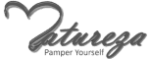 natureza logo in black with tagline " pamper yourself".