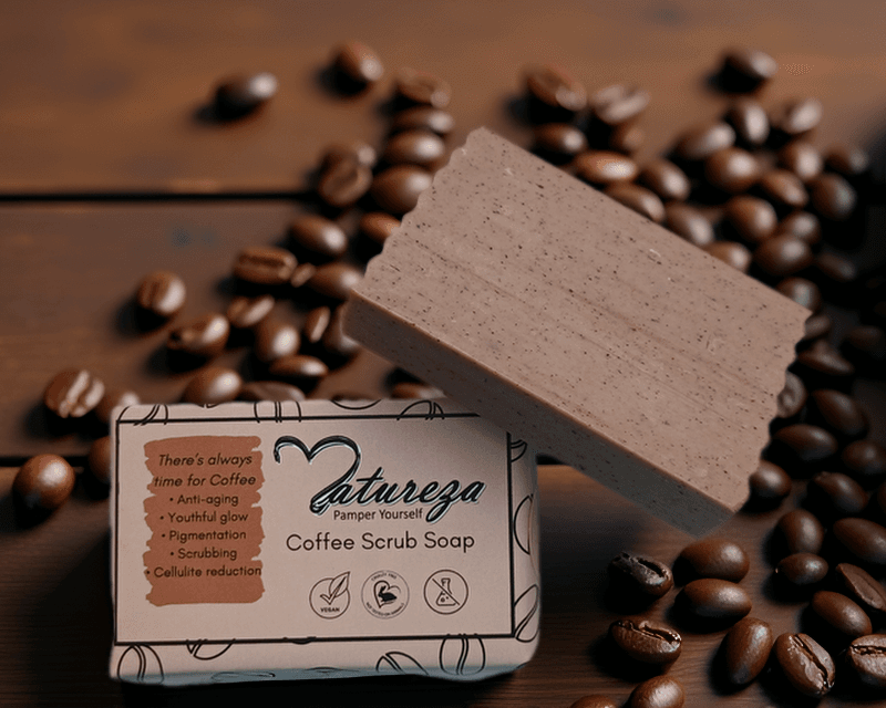 Coffee Body Scrub Soap, A natural Exfoliating Anti ageing Soap